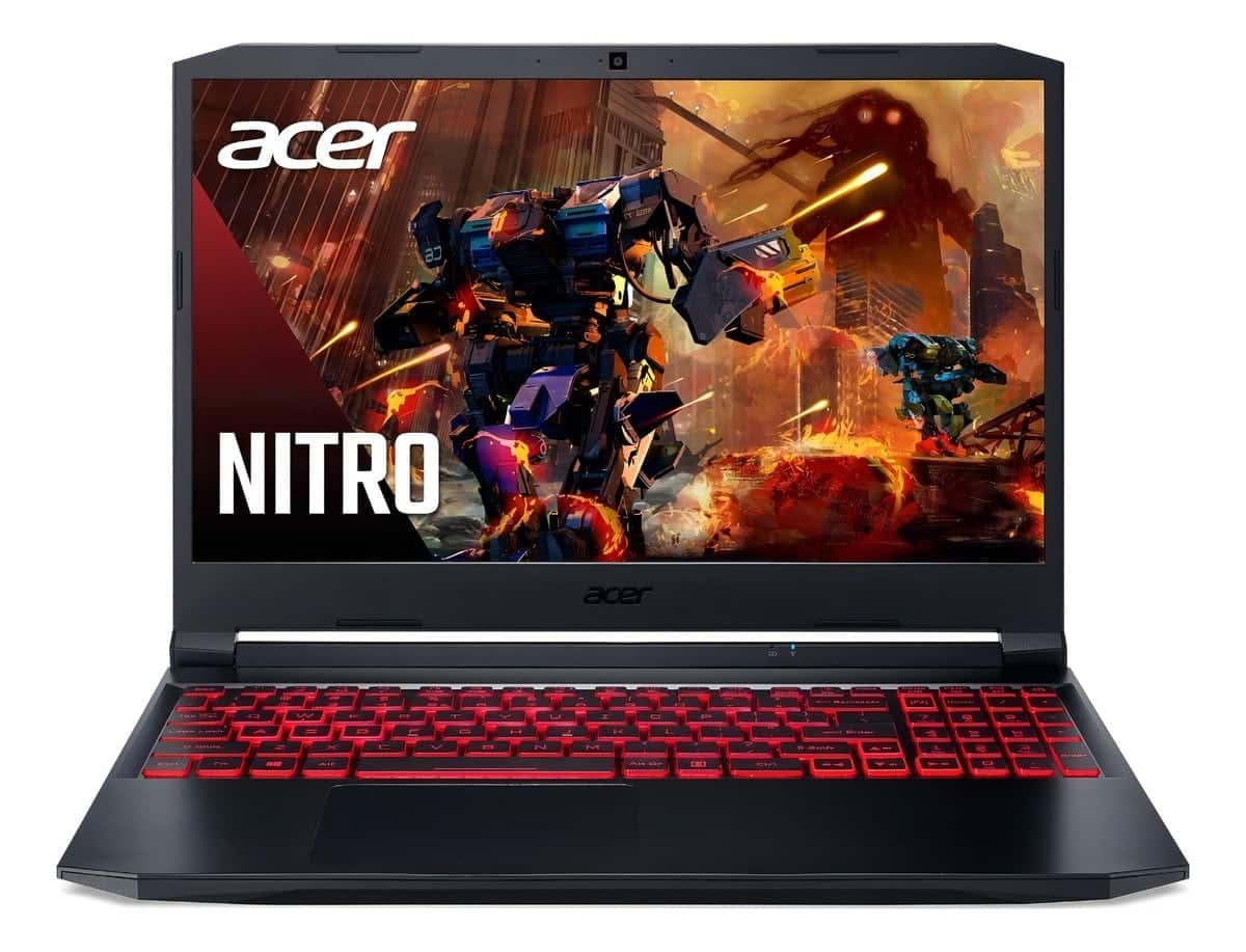 Notebook Acer Nitro 5 AN515-57-520T con teclado retroiluminado rojo