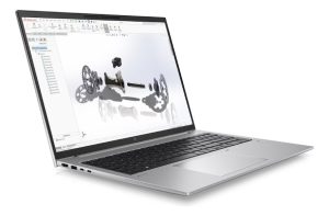 HP ZBook Firefly G9 abierta mostrando pantalla y teclado premium