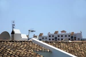 Antenas en tejados tradicionales