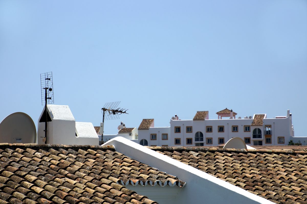 Antenas en tejados tradicionales