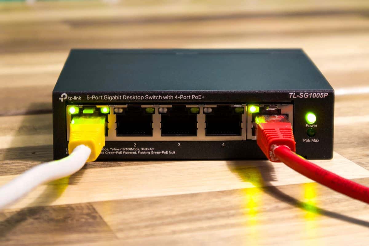 Switch Ethernet TP-Link para redes WiFi