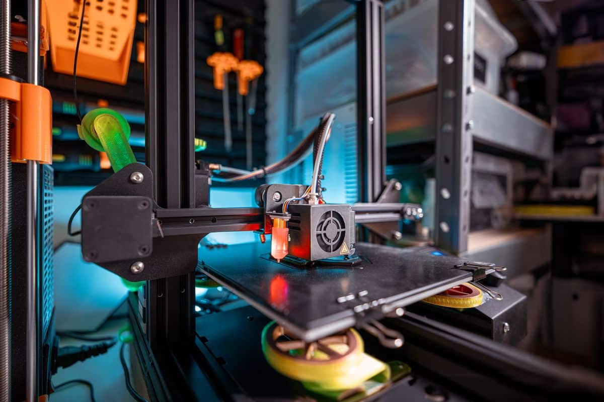 Impresora 3D de tecnología moderna
